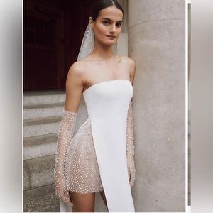 Carmen Deep Slit Galia Lahav wedding dress
